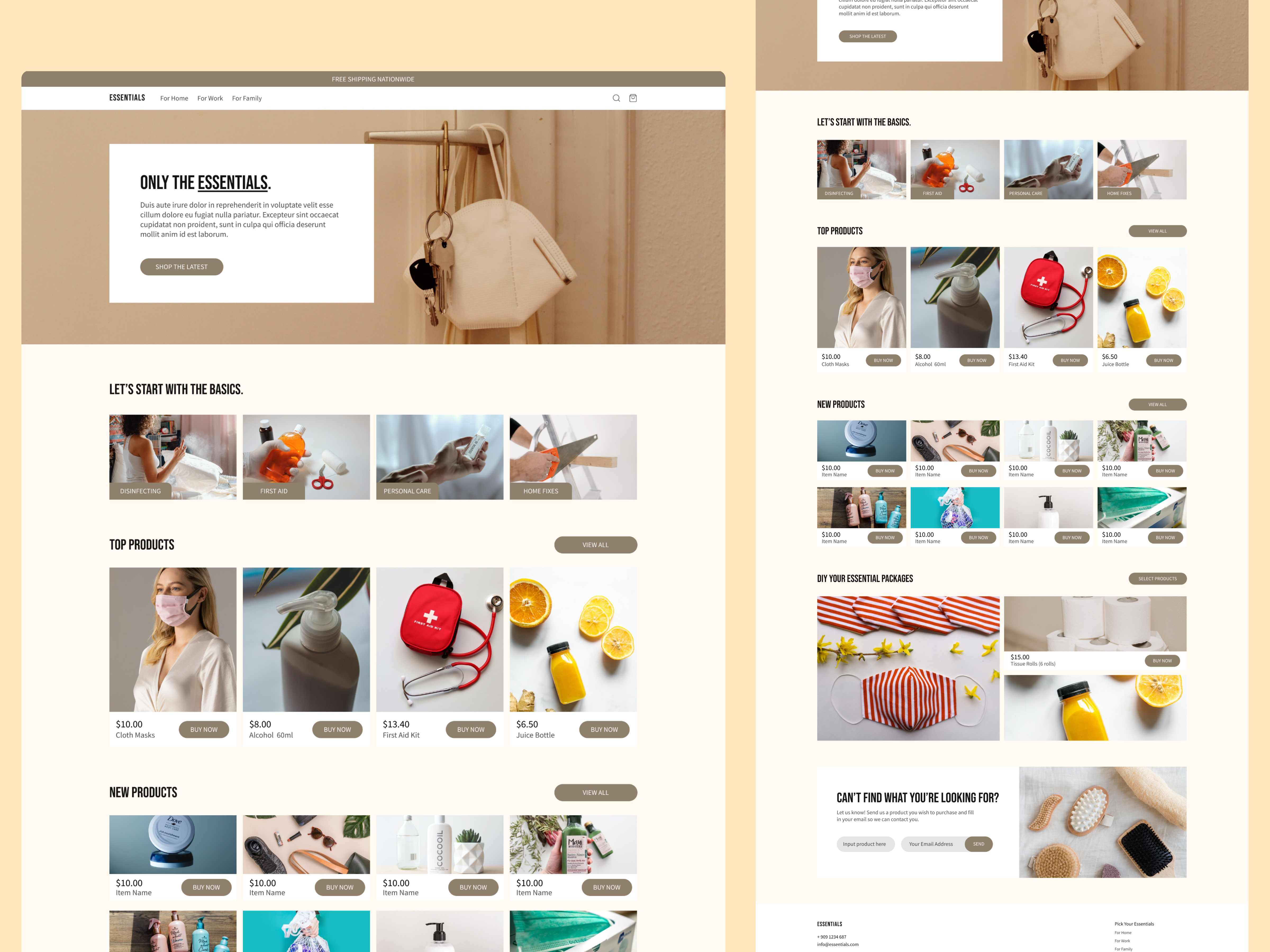 Shopify website design by Baybayen Digital